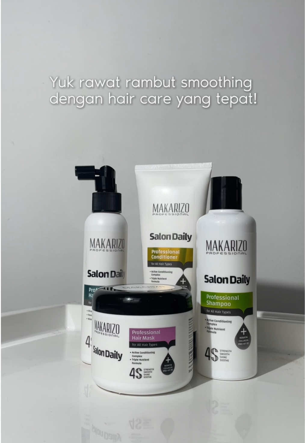 Yuk rawat rambut dengan hair care yang tepat ✨🤍 #makarizoprofessional #haircare 