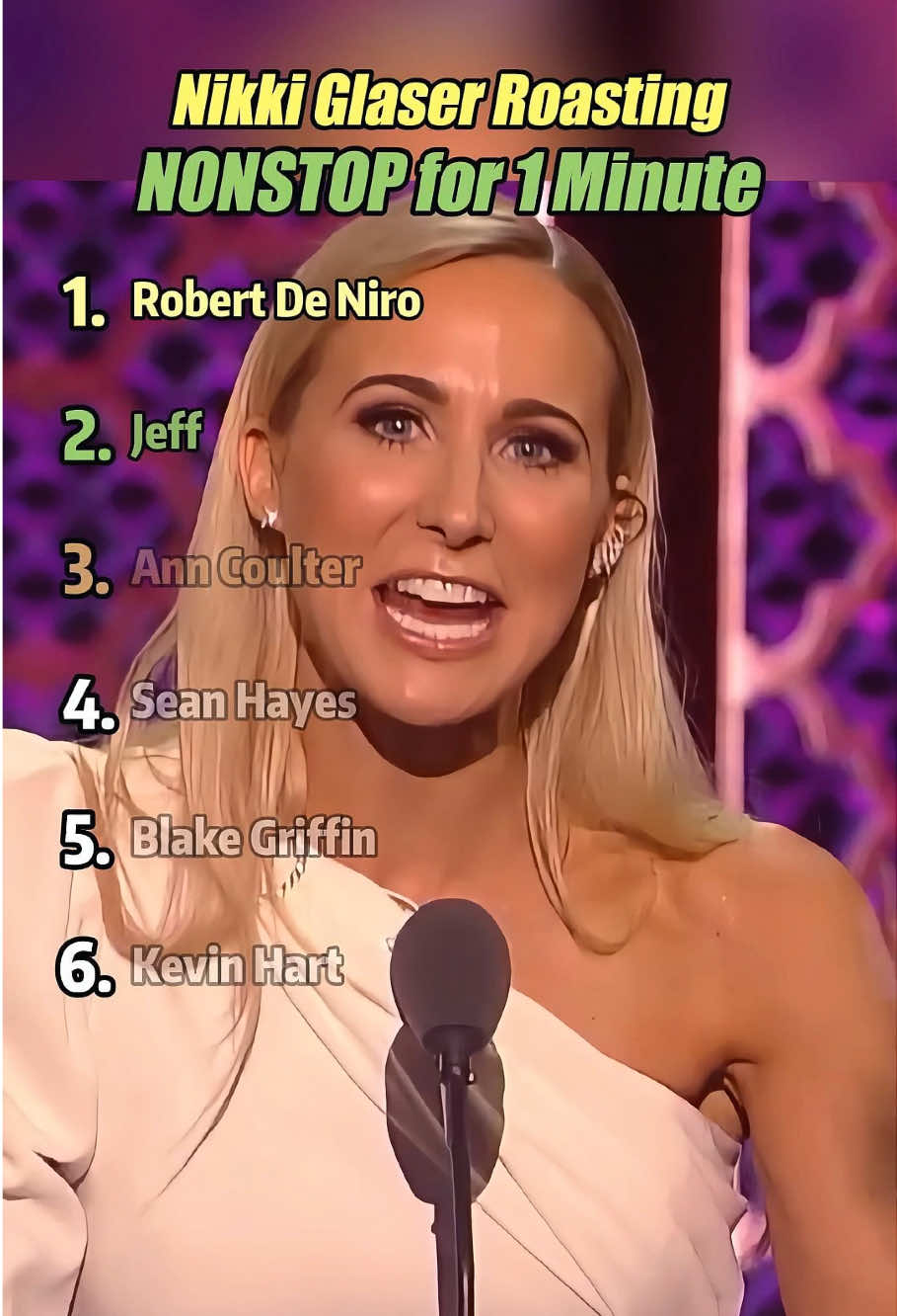 Nikki Glaser Roasting NONSTOP for 1 Minute🔥#nikkiglaser #roast #kevinhart #fyp #diss