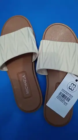 Michaela  Geometric folds flat slippers 