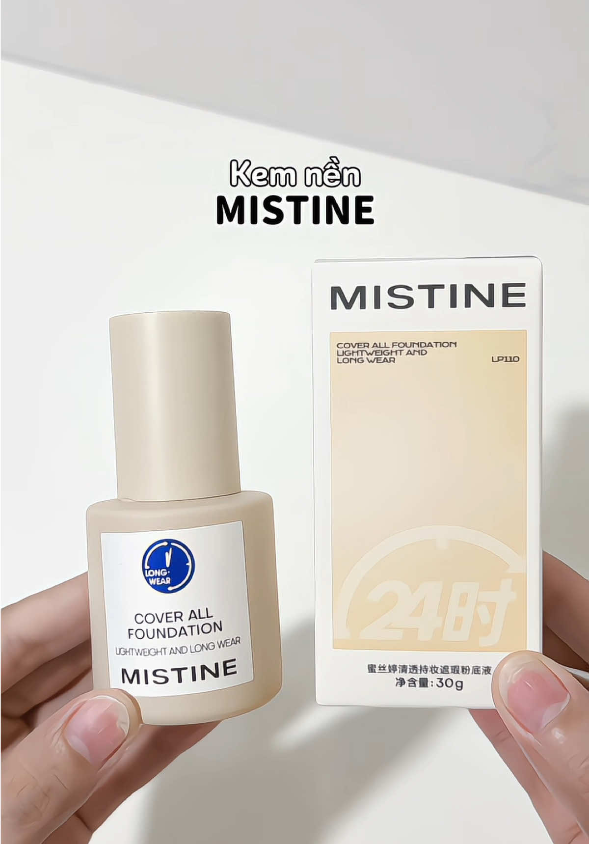 Kem nền Mistine 💛✨ #xuhuong #review #makeup #mistine #kemnen 