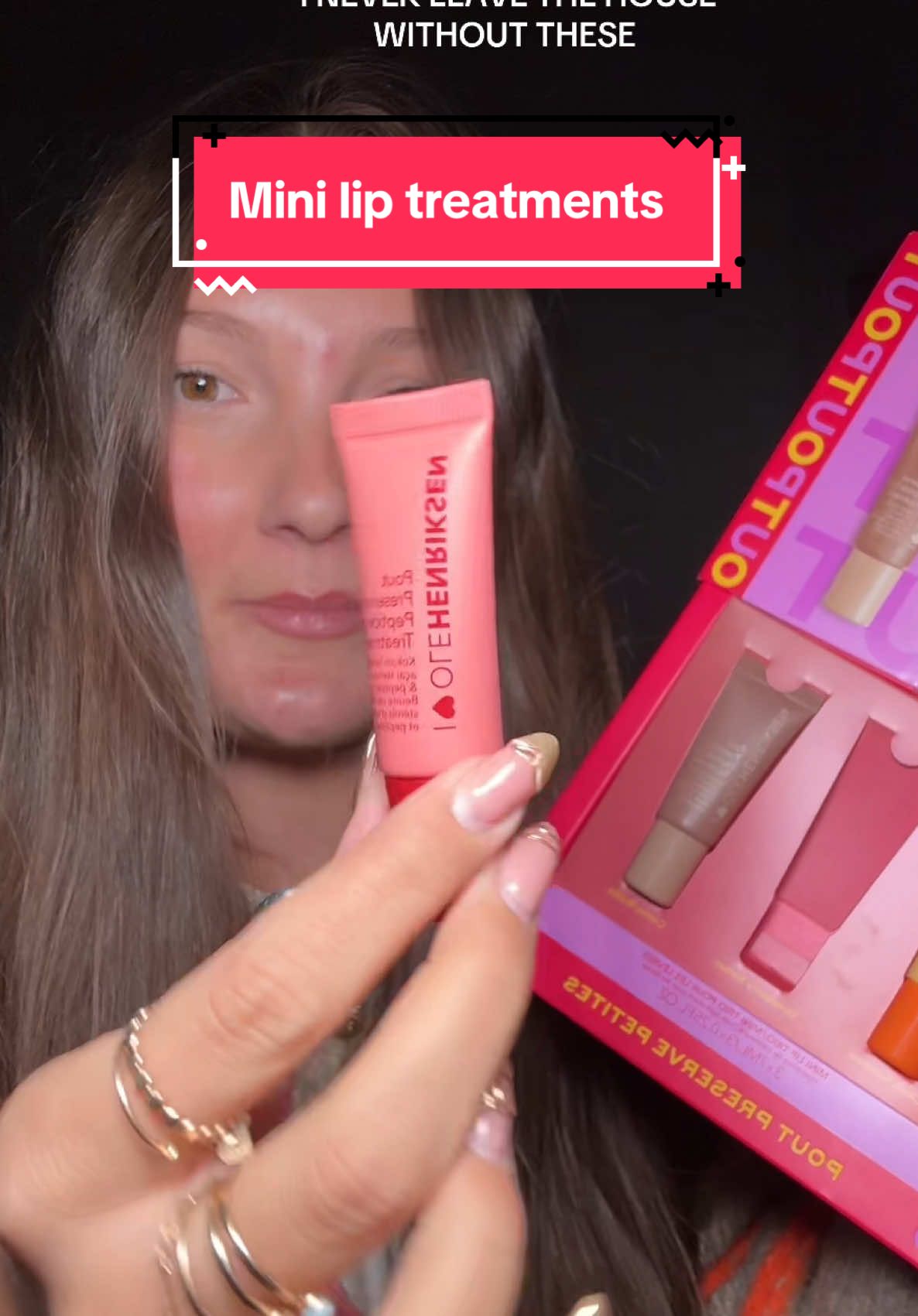 A little goes such a long way & this is the best way to try all 3 shades! #olehenriksen #liptreatment #holidayset #blackfriday #lipgiftset 