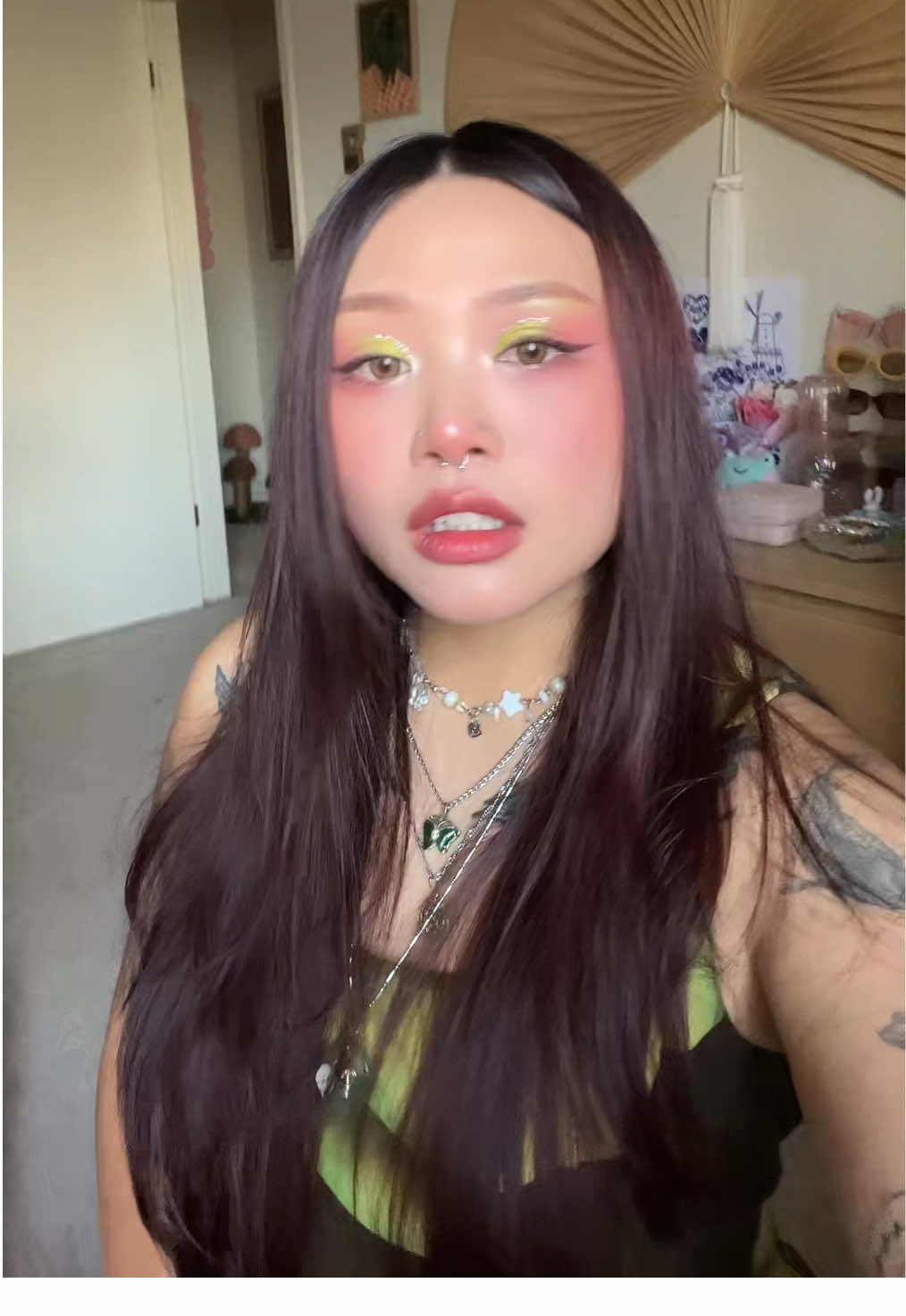 ˚₊‧꒰ა ☆ ໒꒱ ‧₊˚  #makeupoftheday Uris Teapresso Oolong Milk colored  contacts from @PinkyParadise 🤍 #pinkyparadise #pinkyparadisecontacts #douyin 