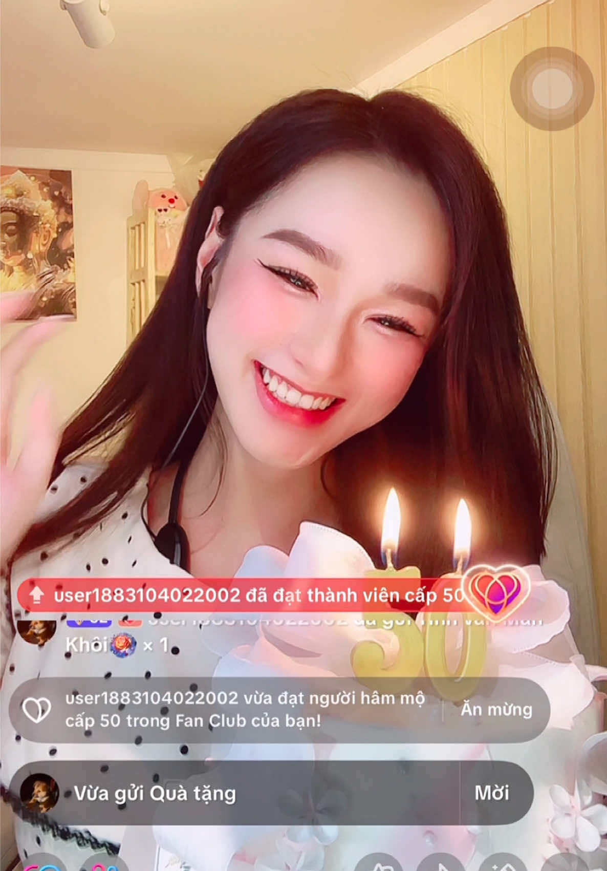 Chúc mừng chặng hành trình chinh phục cấp 50 của Anh và Em. Cảm ơn Anh đã cho Em cảm thấy mình đặc biệt. Cảm ơn vì Anh đã đến và luôn bên cạnh em. Biết ơn và luôn trân trọng Anh❤️ @user1883104022002 