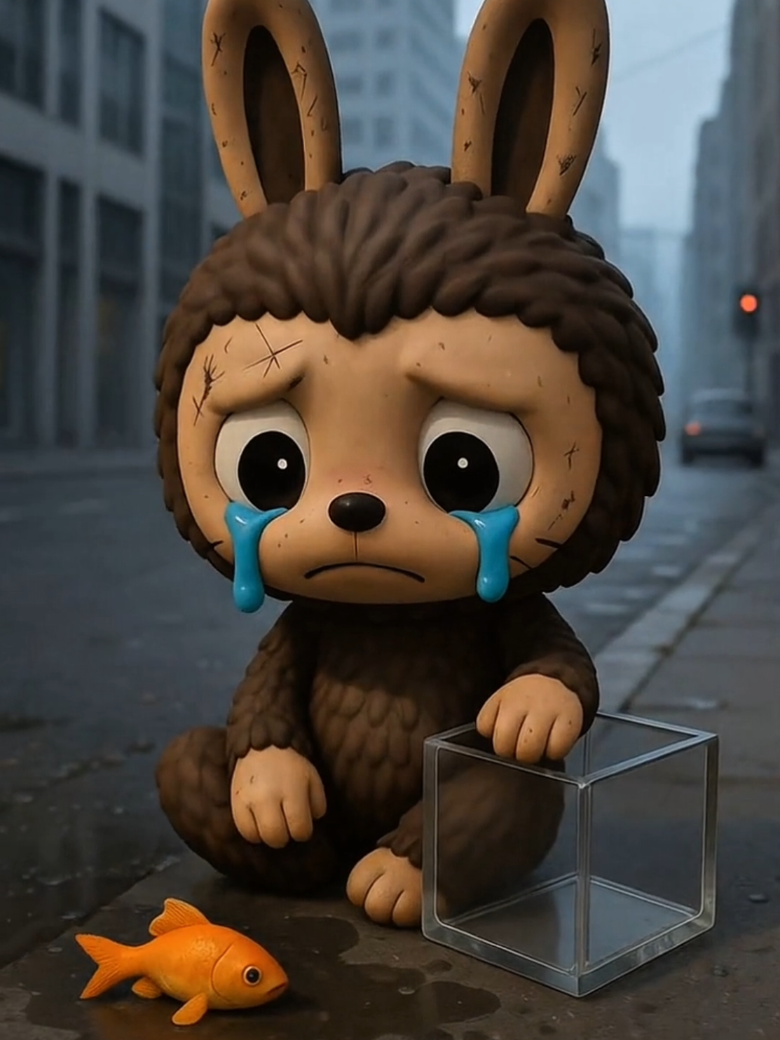 Labubu’s Golden Fish Miracle 🐠✨ #cartoon #labubuthemonsters #animation #disney #labubu 