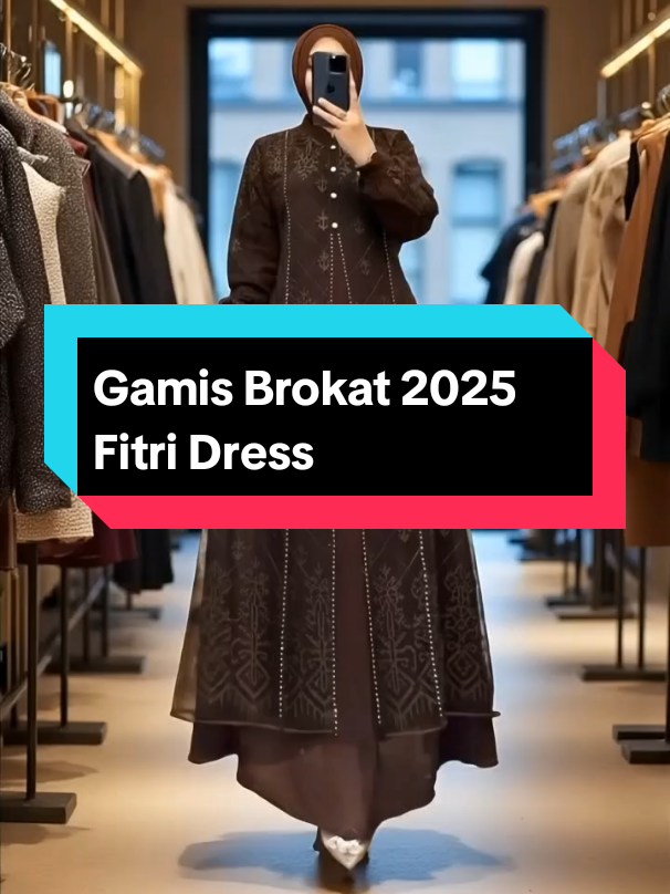 Gamis Brokat 2025 Fitri Dress #fyp #fashion #viral #xyzabc 