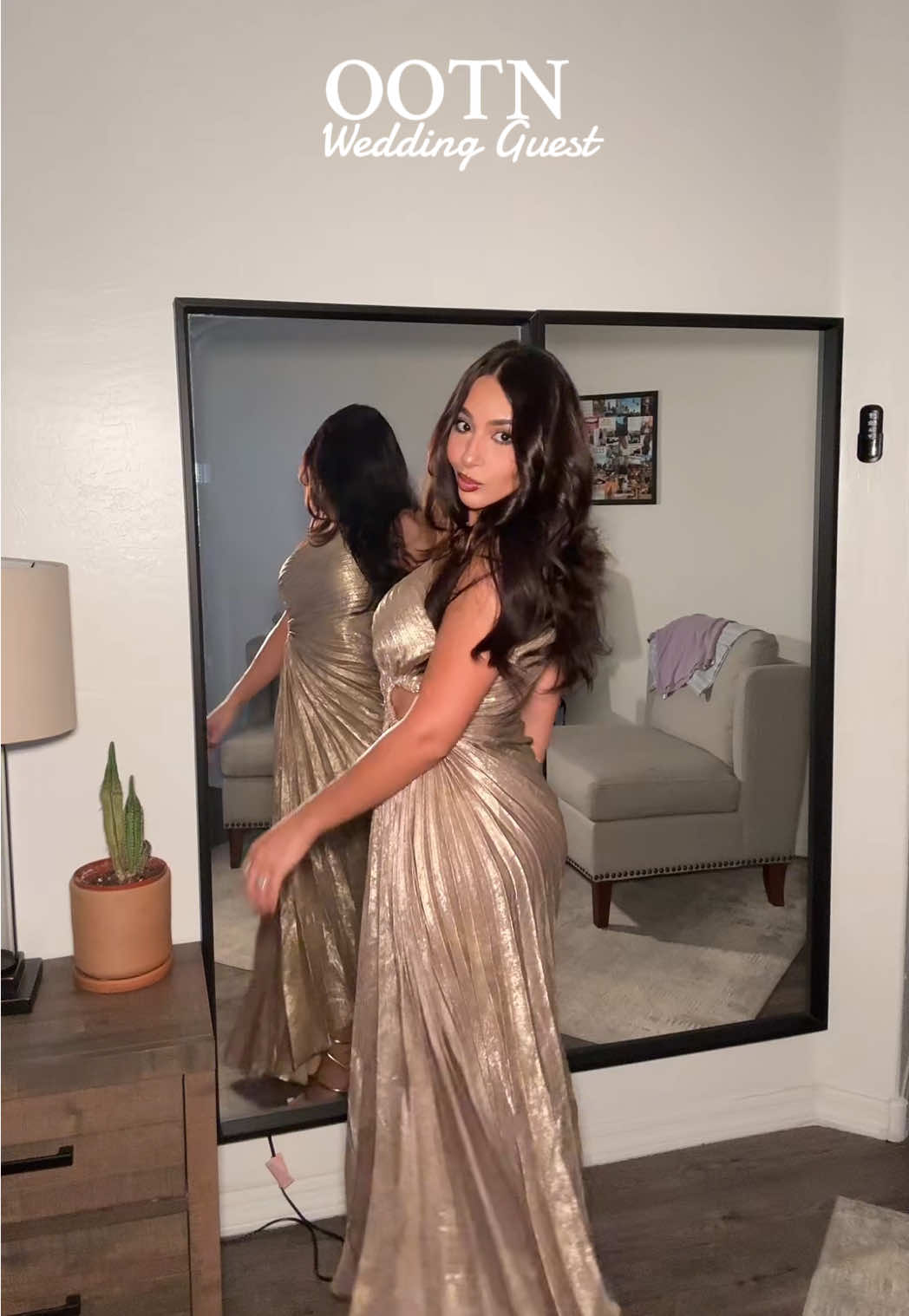 OOTN wedding guest edition in this stunning Fashion Nova gown 🌟✨ @Fashion Nova #weddingguestoutfit #OOTN #fashionnova #outfitideas #wedding 