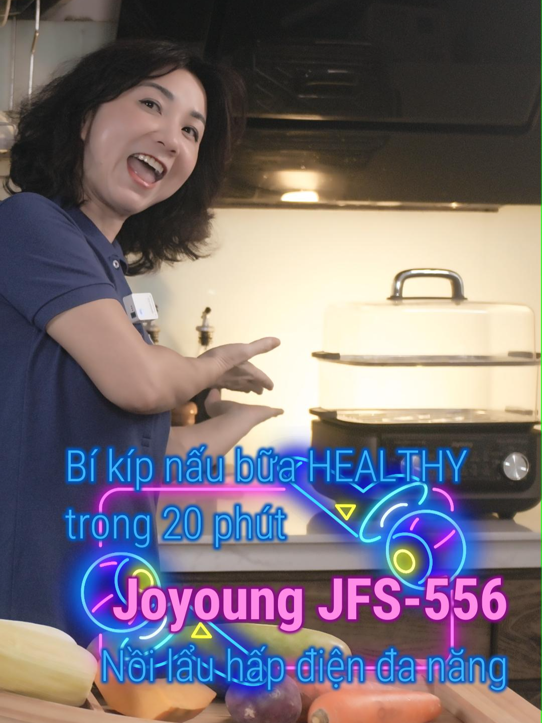Bí kíp nấu bữa HEALTHY trong 20 phút | JOYOUNG SF 556 | Nồi hấp lẩu điện đa năng #joyoung #noihaplaujoyoung  #noihaplaudanang