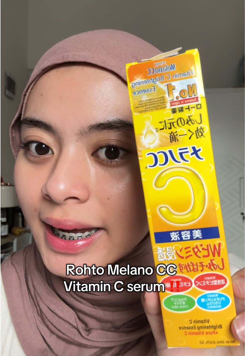 nyobain serum yang bikin kulit cerah 👉🏻 rohto melano CC vitamin serum #vitaminc #flekhitam #mencerahkan #review #serum 
