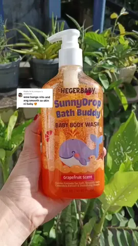 Replying to @kc_campos Super bango and smooth sa skin ni baby itong HEGERBABY SunnyDrop Bath Buddy—Baby Body Wash.🫧👶@hegerbaby.ph  #baby  #bodywash #momsoftiktokclub #hegerbaby #fyp 