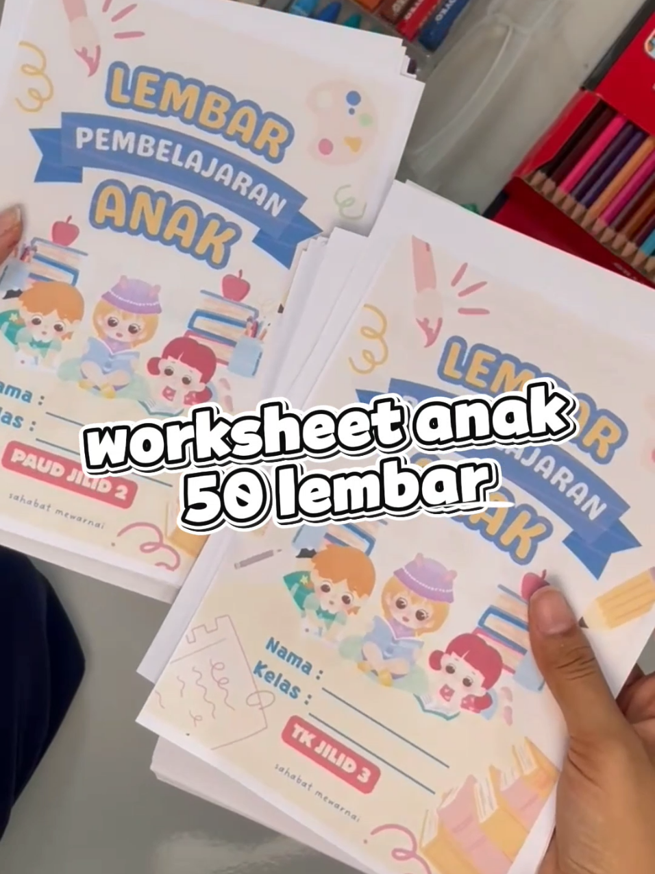 Worksheet Anak PAUD/TK isi 50 lembar  #coding #bukutambahanbelajar #worksheetsforkids #tk #paud 