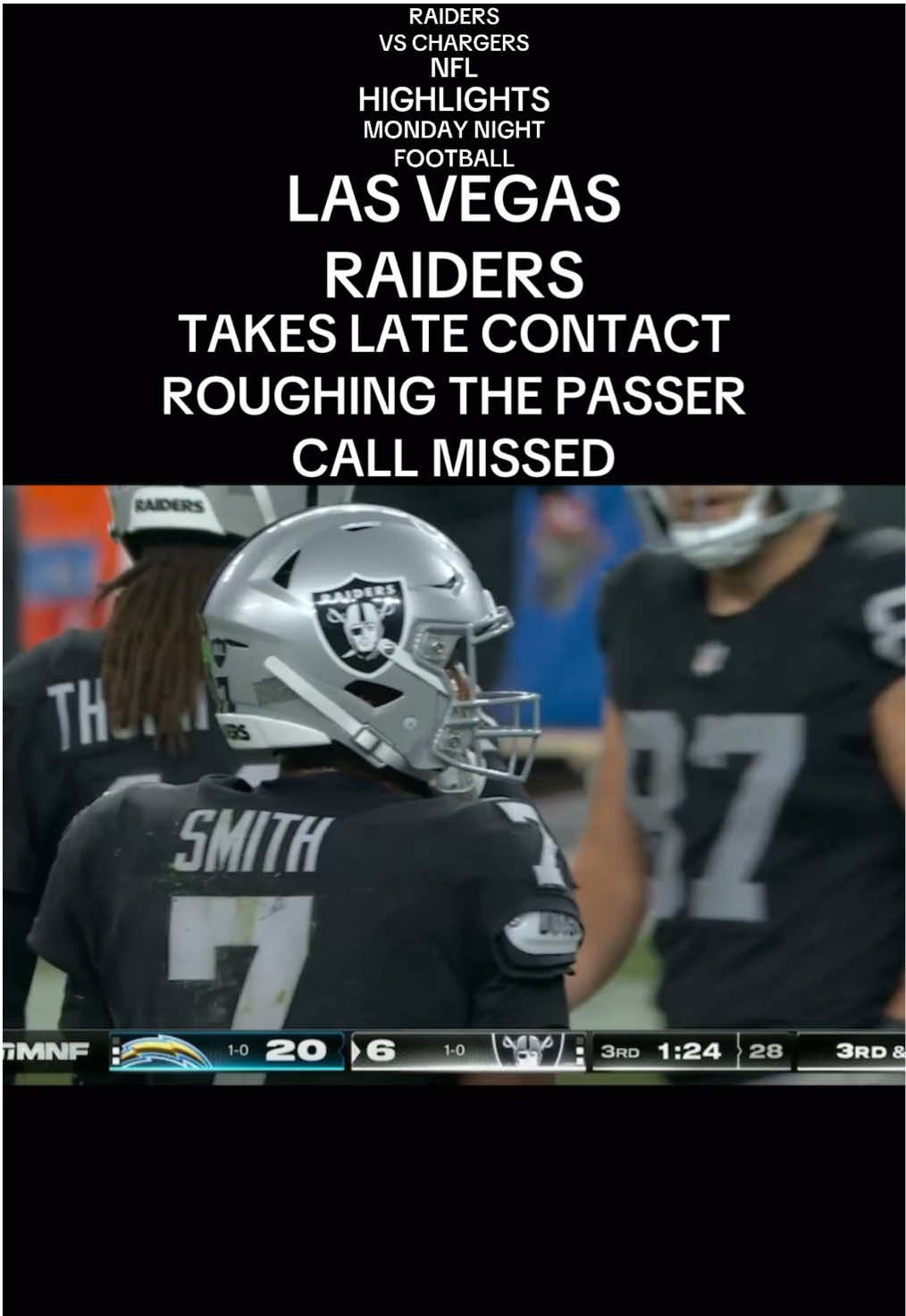 #raiders #nfl #charger #highlight #viral 