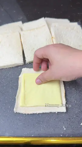 Milky cheese roll using slice bread 🤤