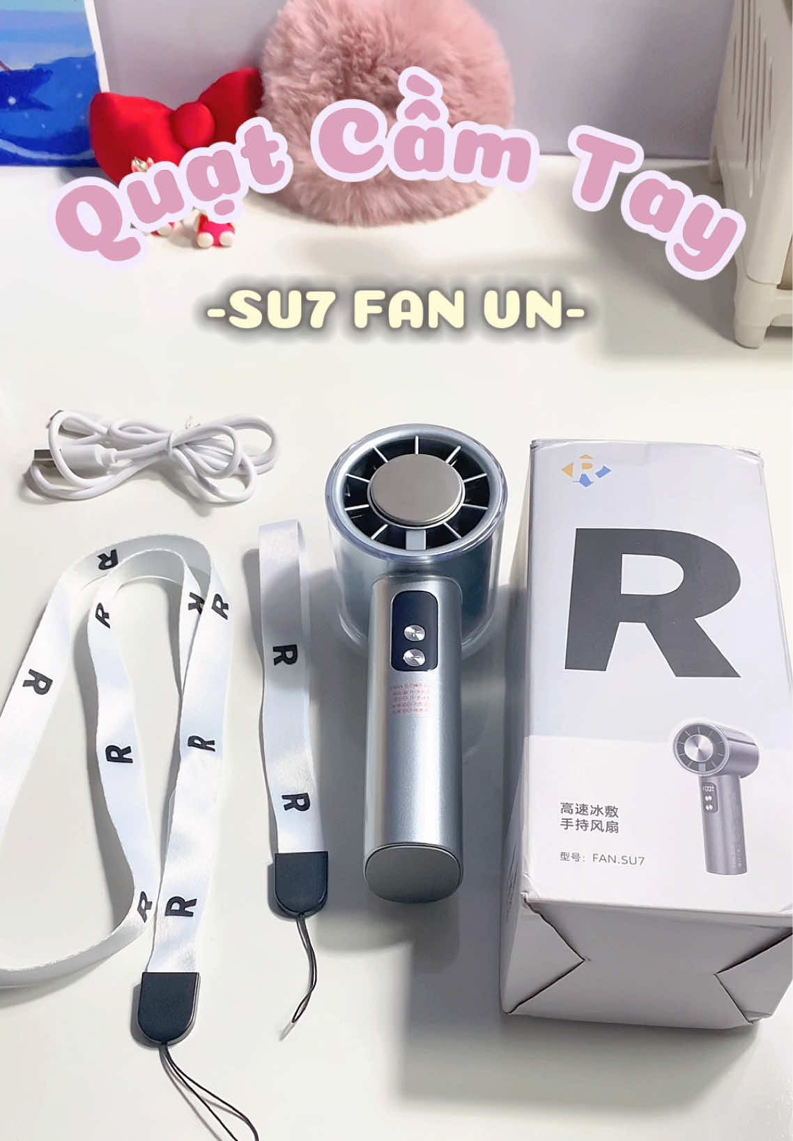 Quạt cầm tay mini có sò lạnh Su7 Fan Vn 🌟💕#quatcamtay #quatcamtaymini #quạt #trending #xh 