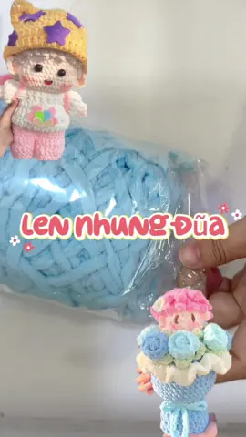 Len Nhung Đũa Cuộn dùng Đan Móc #xuhuongtiktok #len #lennhungdua #lennhung #viral  @Mẹ bé Gạo 