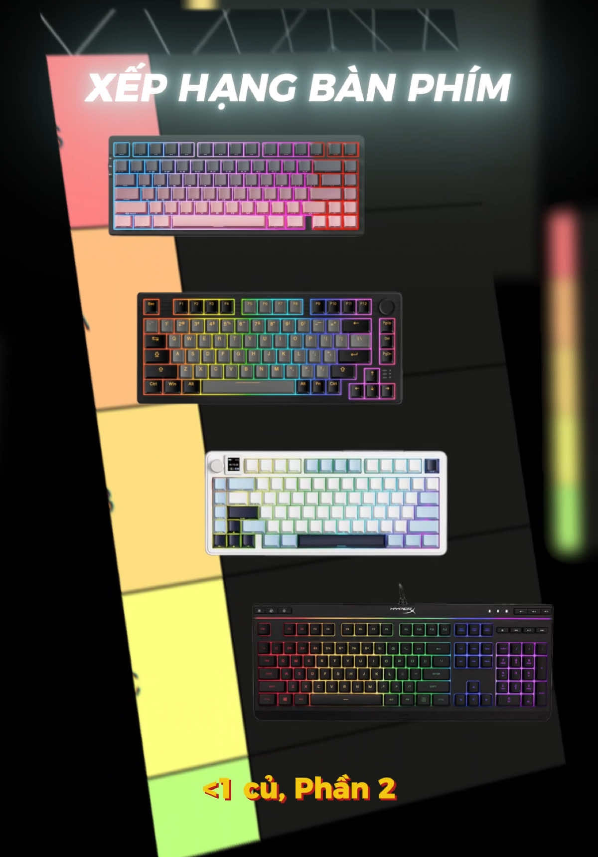 Đánh giá và xếp hạng bàn phím cơ tốt dưới 1 củ phần 2 #pcgaming #keyboard #xuhuong #foxy 