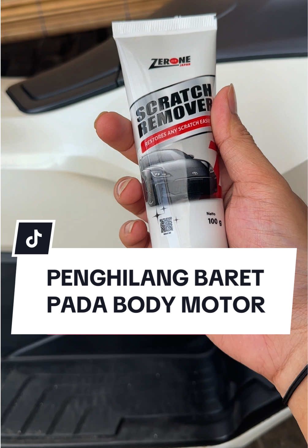 Penghilang baret body motor pakai Zerone Japan 🔥 #penghilangbaretbodymotor #penghilangbaret #zeronejapan #penghilangbaretmobil #fyp 