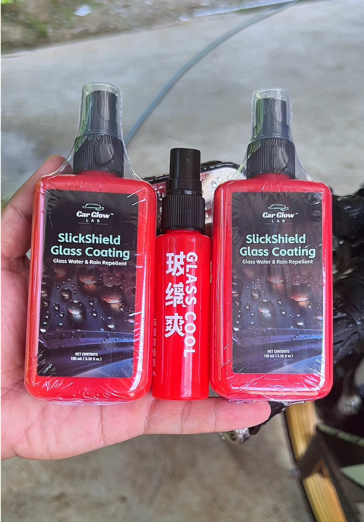 Concentrated rain repellent spray, napakabisa neto! #glasscoating#rainrepellent#cgl#carglowlab#trend 