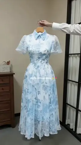 Rekomendasi dress vintage elegan  #dress #dresskorea #dressvintage #mididress 