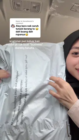 Replying to @tieraaliaszzz unboxing barang scammer bagi🤣 #scammer 