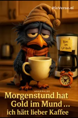 #gutenMorgen es ist #Dienstag 🤪 startet super in den Tag ❤️ #eintagohnemenschen #ankerklee #coffee #coffeetiktok #frühevogel #morgenstund 