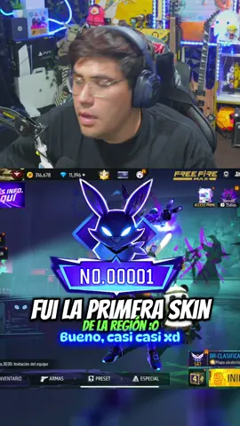 Fui la skin 1 del conejo galactico 😎#freefire #garena #conejoverso #fyp 