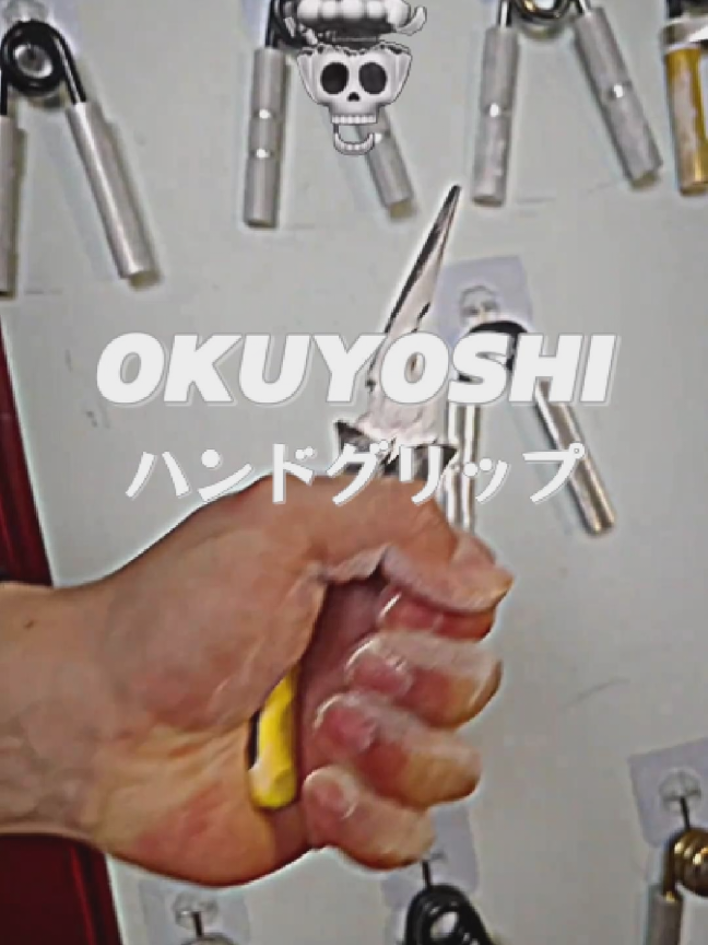 握力が十分に強ければ、何でも握り潰せる！握力こそが強さの象徴だ。さあ、ハンドグリップで鍛えよう！#フィットネス用品 #筋トレ #自宅トレーニング #fyp #おすすめ #tiktokshopこれ買い #OKUYOSHI #前腕 #ハンドグリップ 