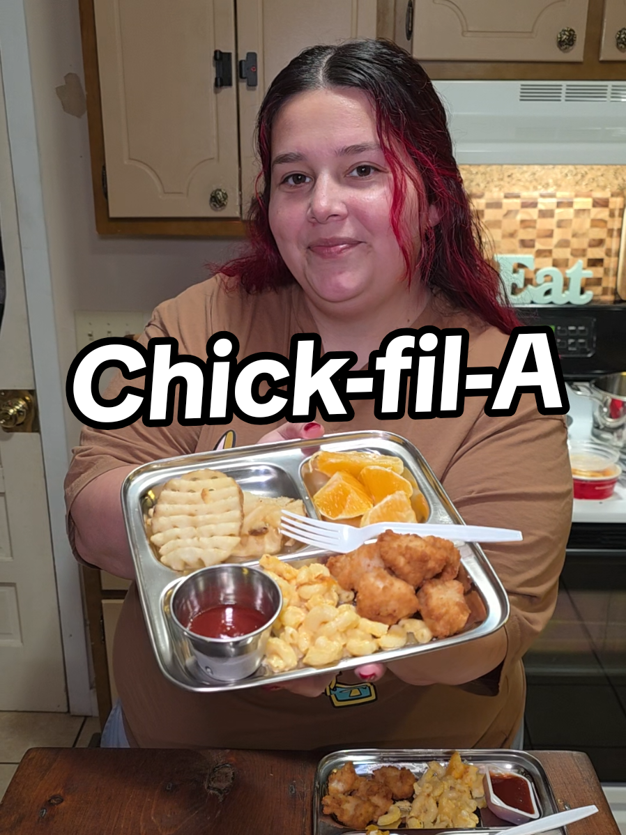 No Chick-fil-A sauce?! 👀  #Dinner #EasyDinner #Chickfila #Takeout #FamilyDinner 