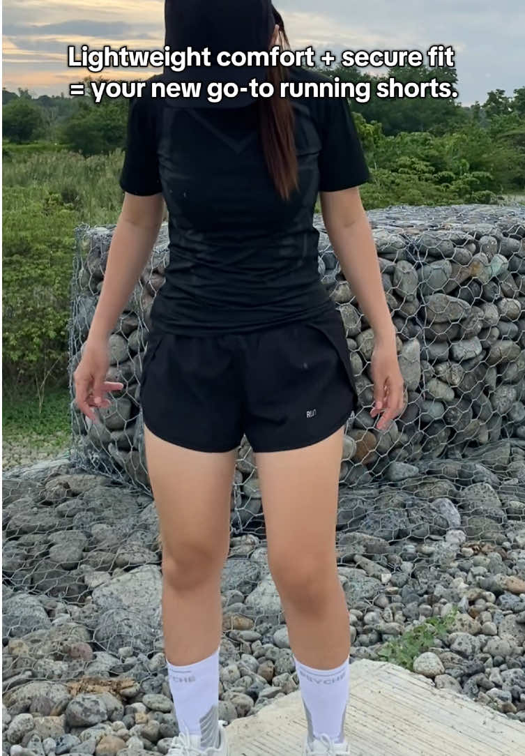 Run free with quick-dry running shorts—lightweight, breathable, with a hidden inner side pocket for essentials. #runningshorts #gymshorts #sportsshorts #runningoutfit 