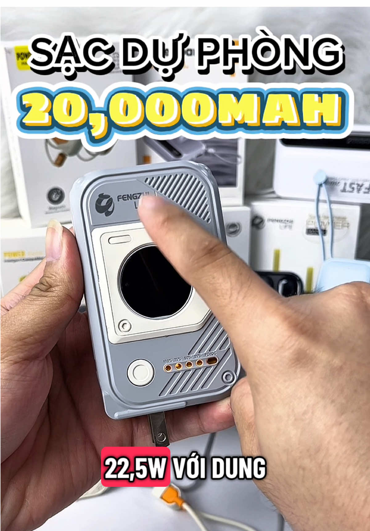 Ko có sạc ko dây #sacduphong20000mah #phukiendienthoai #sacduphong #sacduphongsieudungluong #muataitiktokshop #cerealcerdik #bozzanomission 