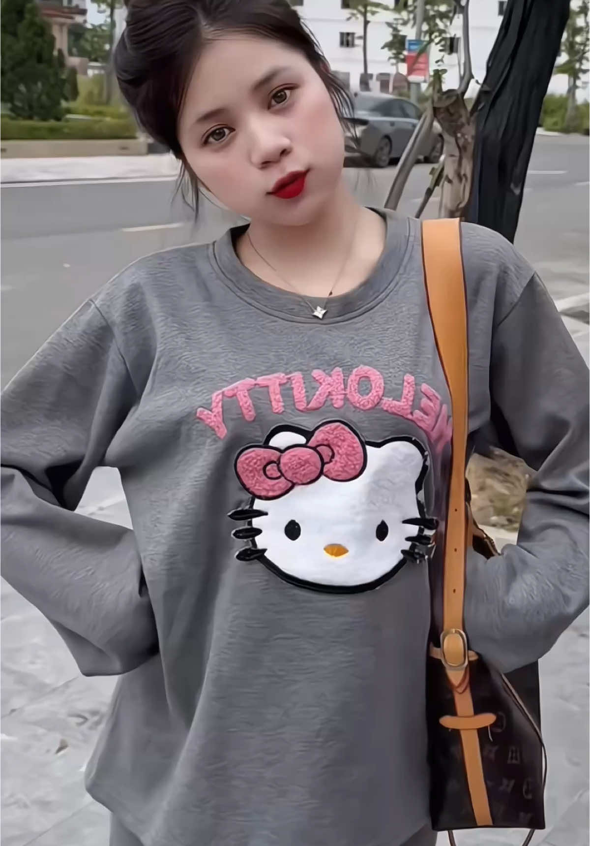 Bộ đồ ngủ Kitty dài tay quần dài #bodonu #bodoxinh #thoitrangnu #mặcđẹpmỗingày 