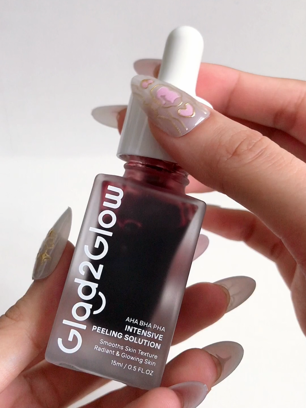 🩸Glad2Glow AHA, BHA, PHA Serum Intensive Peeling Solution Essence 15ml Brightening Smoothing Skin Pore Minimizing Acne & Blackhead Treatment❤ @Glad2Glow.ph #g2g #g2gpeelingsolution #serum  #peelingsolution #glad2glow 