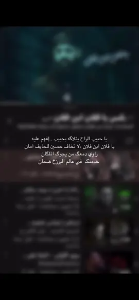 لا تخاف حسين للخايف امان .🤍#كربلاء #مجتبى_الكعبي 