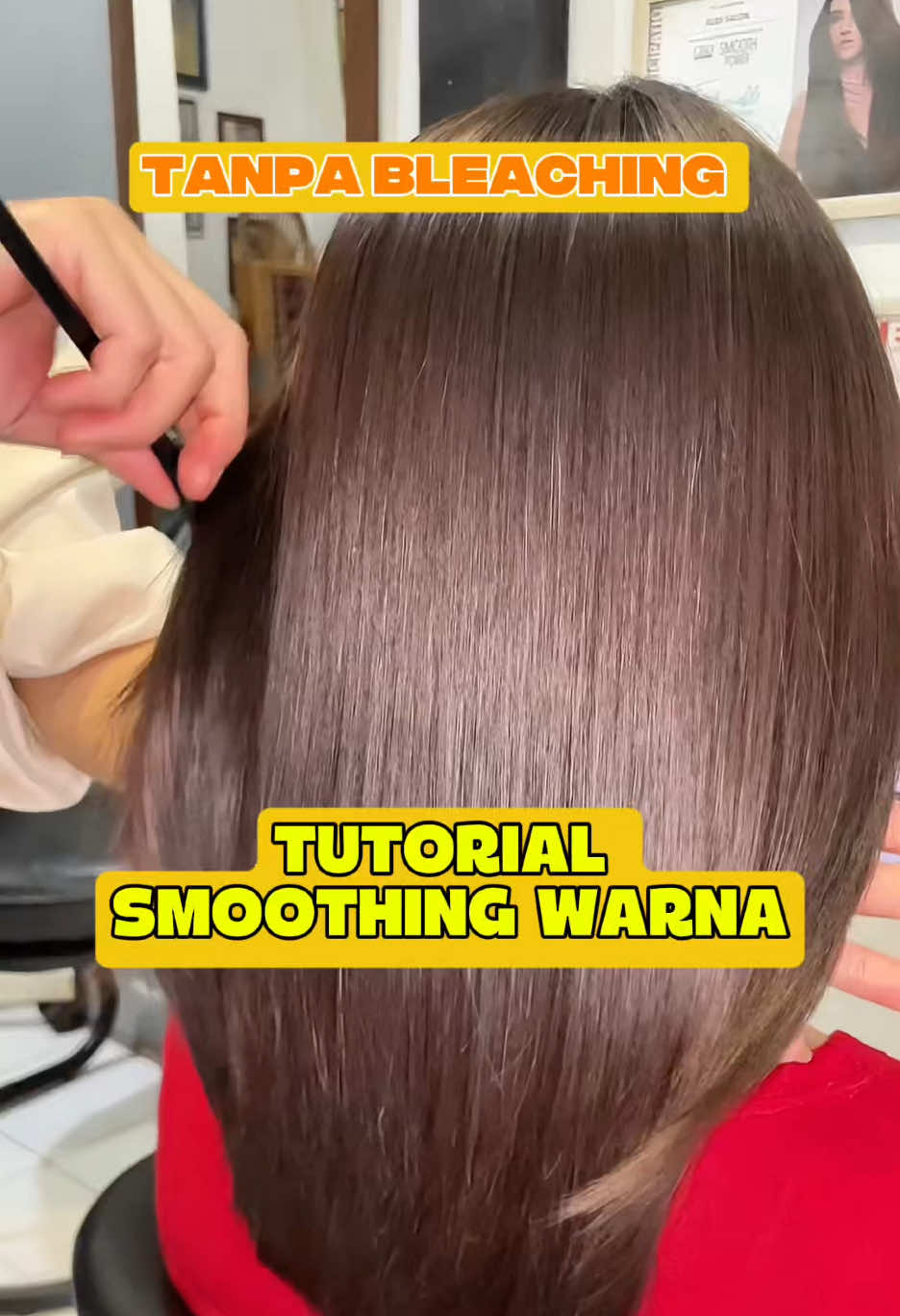 tutorial ful smoothing warna tanpa bleaching #RudiSTY #TutorialRambut #SalonRumahan #RambutKeren #HairTransformationID 