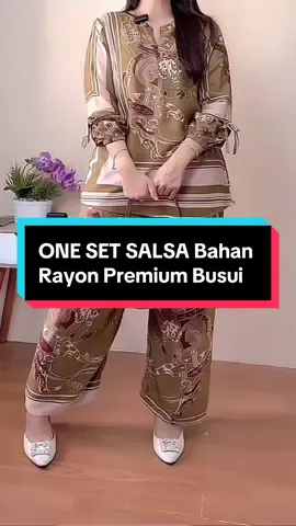 ONE SET SALSA Bahan Rayon Premium Busui #fyp #fypage #setelanwanita #setelanjumbo #setelanmurah 