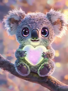 „Ein Koala, der dein Herz umarmt. 🐨💖 So weich, dass man sofort knuddeln will!“ #babykoala #herzenliebe #plüschkoala #kawaiikoala #flauschbaby