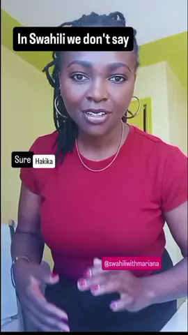 In Swahili we don't say Me too we say Nami pia and many more . . . #swahiliwithmariana #swahili #swahililessons #swahiliteacher #americanstudentslearningswahili 