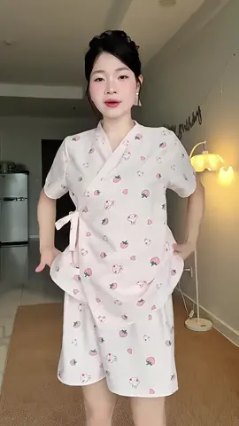 Bộ ngủ KIMONO tay ngăn chất đũi mềm mát #setdongu #dongukimono #pizama #dobomacnha #xuhuongtiktok 