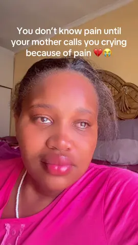 You don’t know pain until your mother calls you crying because of pain 💔😭