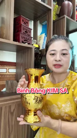 Bình bông kim sa cắm hoa ban thờ tâm linh cao cấp#dungmamaday #binhgomsudep #binhbongkimsa #binhcamhoagomsu #binhgomsubattrang 