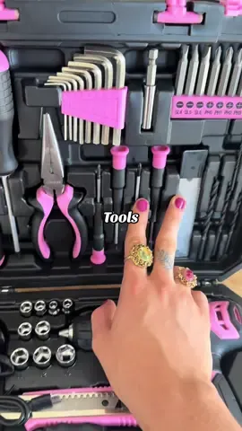 Love this tool box!! #apartmenthacks #toolbox #tiktokshoprestock #elevatedhome #tools DEKOPRO 126-Piece Pink Household Tool Set with 8V Cordless Drill, Rechargeable Battery, All-in-One Compact Tools kit, Perfect Christmas Gift, Ideal for Home Repairs & DIY Projects Tool set Tool Kit set Tool box Tooladvisor Tool set for girls