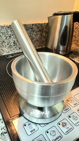 Kitchen tools •stainless steel mortar and pestle #mortarandpestle #stainlesssteel #kitchentools #fy #fyp 