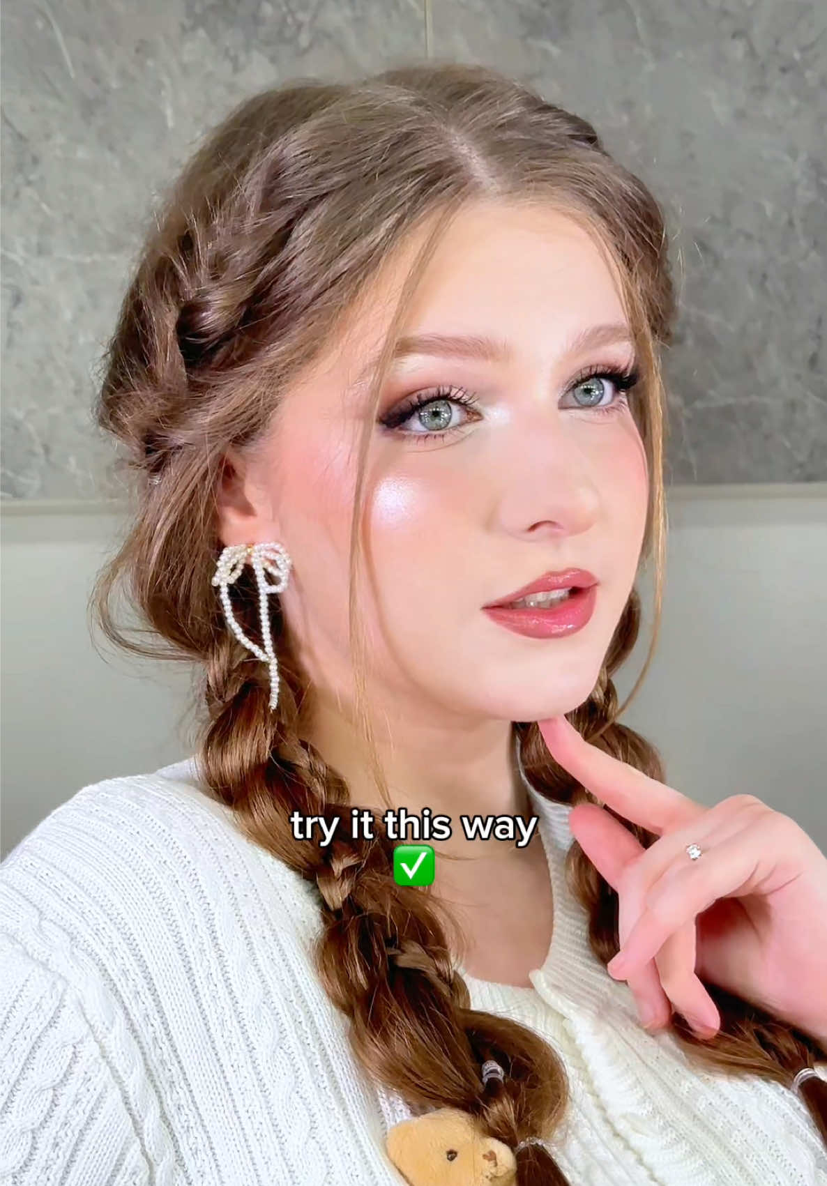 Boring braids? Try this hairstyle! ✅ #braidstyles #backtoschool #backtoschoolhairstyles #braids #pigtails 