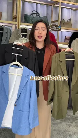 Love all colors 🥹#zzh #blazer #officeoutfit #dailywear #jacket  