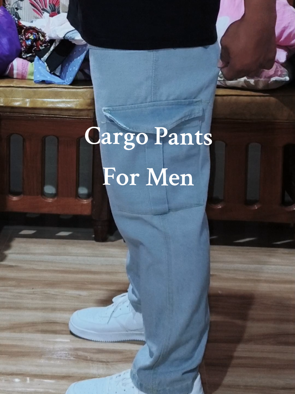 Cargo Pants For Men loose baggy Straight Cut Jeans Korean Style Casual Premium Denim Pocket Pants #cargopants #cargopantsformen #trending #fyp #fypppppppppppppppppp 