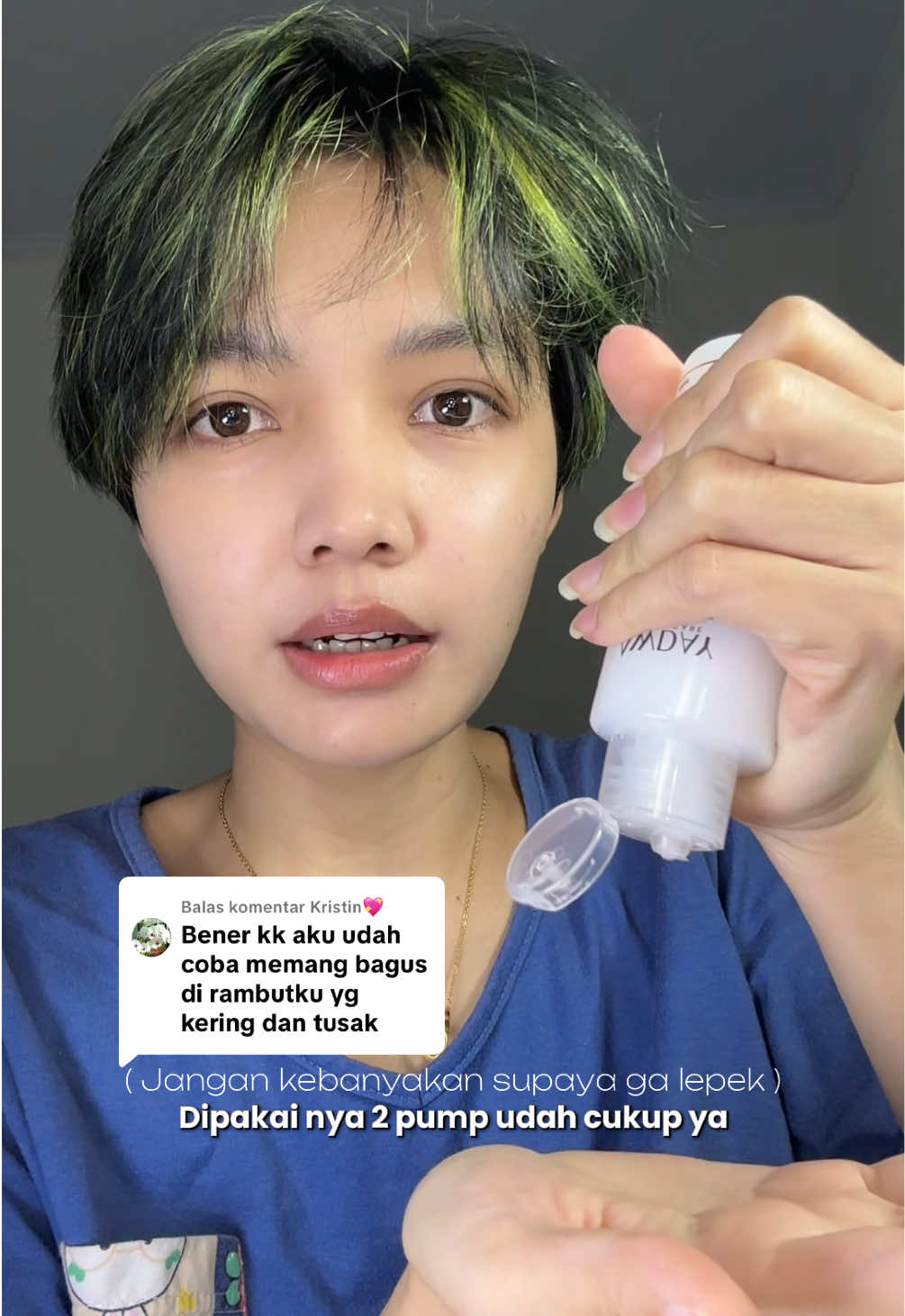 Membalas @Kristin💖  Wajib tau cara pake nya supaya ga lepek ya  #haircream #awday #conditionertanpabilas #haircare 