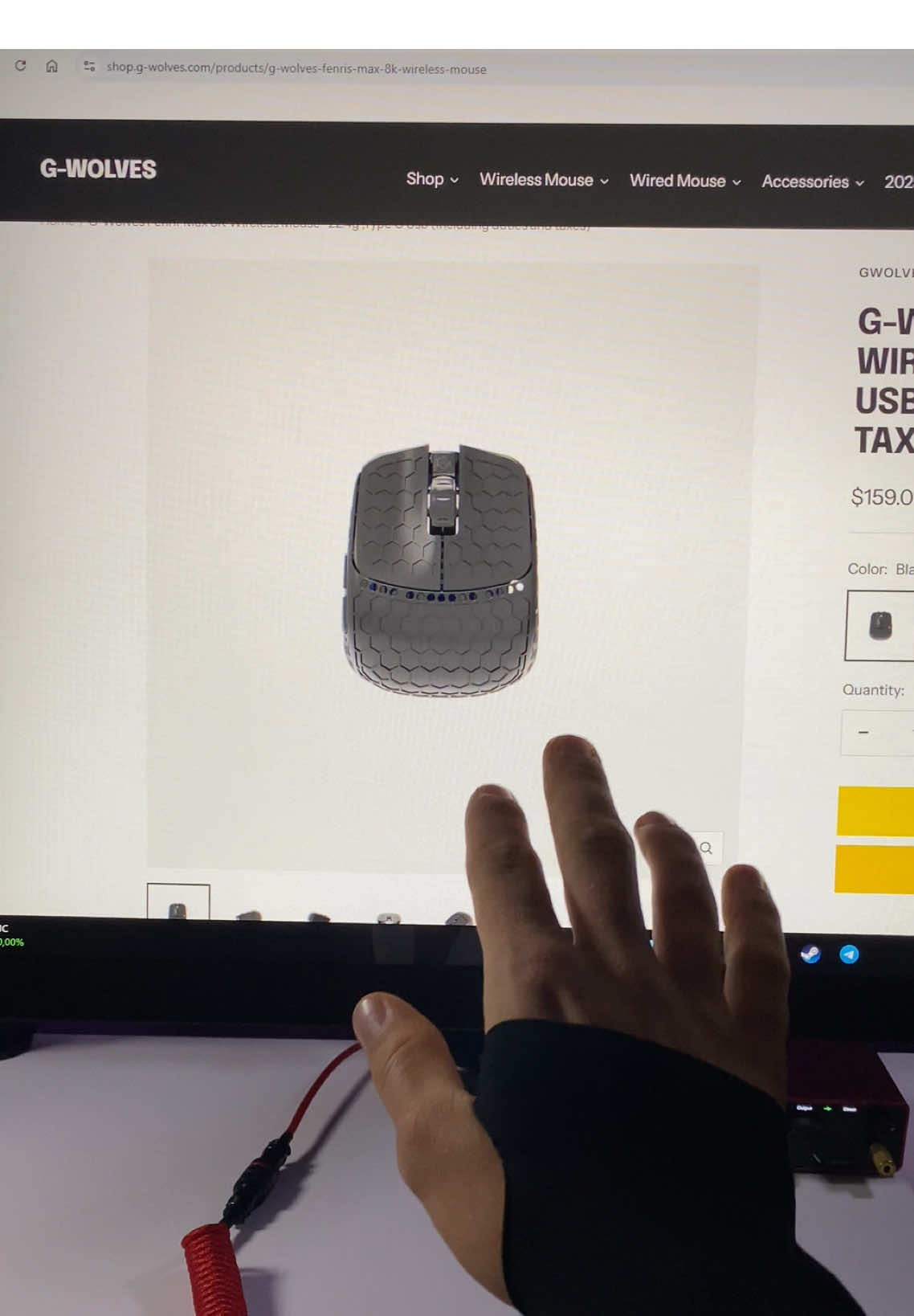 G-wolves fenrir max only 22.4 g #techtok #setup #techtoktips 