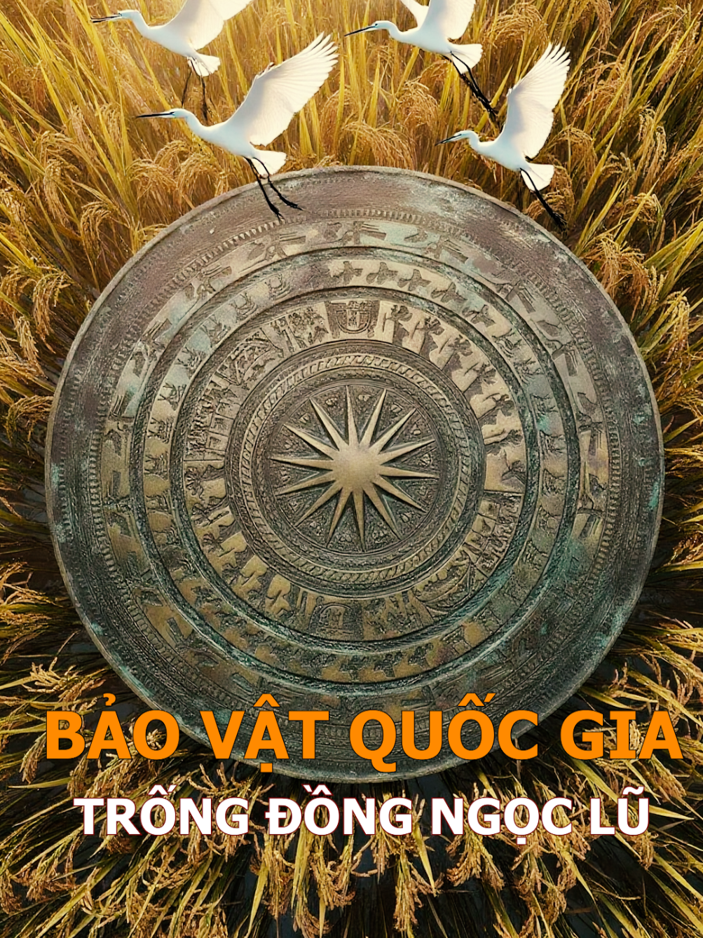 Phần 27: BẢO VẬT QUỐC GIA - Trống đồng Ngọc Lũ.  #xuhuong #vanlang #trending #ai #trongdong 
