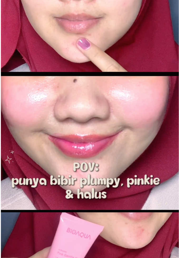 Seplumpyy dan sepinkieee ini 🥰😍 @BIOAQUA Official Store   #BIOAQUA #nenhongbioaqua #nenhongpinkgentlegel #plumpylips #lipserum 