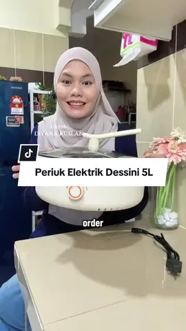 Periuk Elektrik Dessini kapasiti 5L (ukuran 30cm) #periukelektrik #periukelektrikserbaguna #periukelektrikdessini #multicookerdessini #electriccooker 
