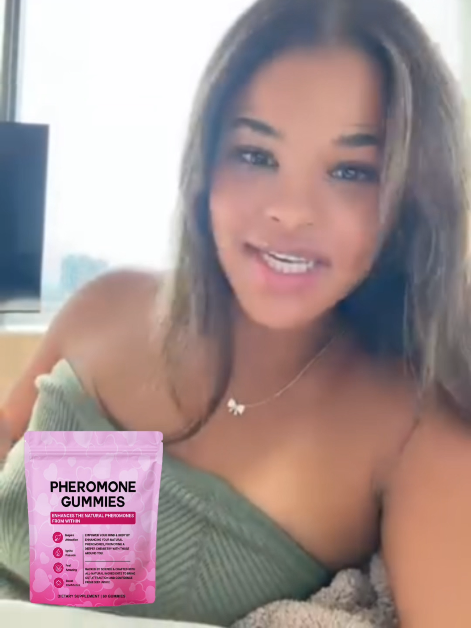 Hey girls, want more confidence on your first date? Try this gummy – now 60% OFF 😍 #pheromonegummies #Fitness #healthcare #natural #womensecret #LiveHealthy #TikTokMadeMeBuyIt #viraltiktok #viral #TikTokSale #beewellnaturals #LiveLifeFully #pheromone #giftideas #gifts